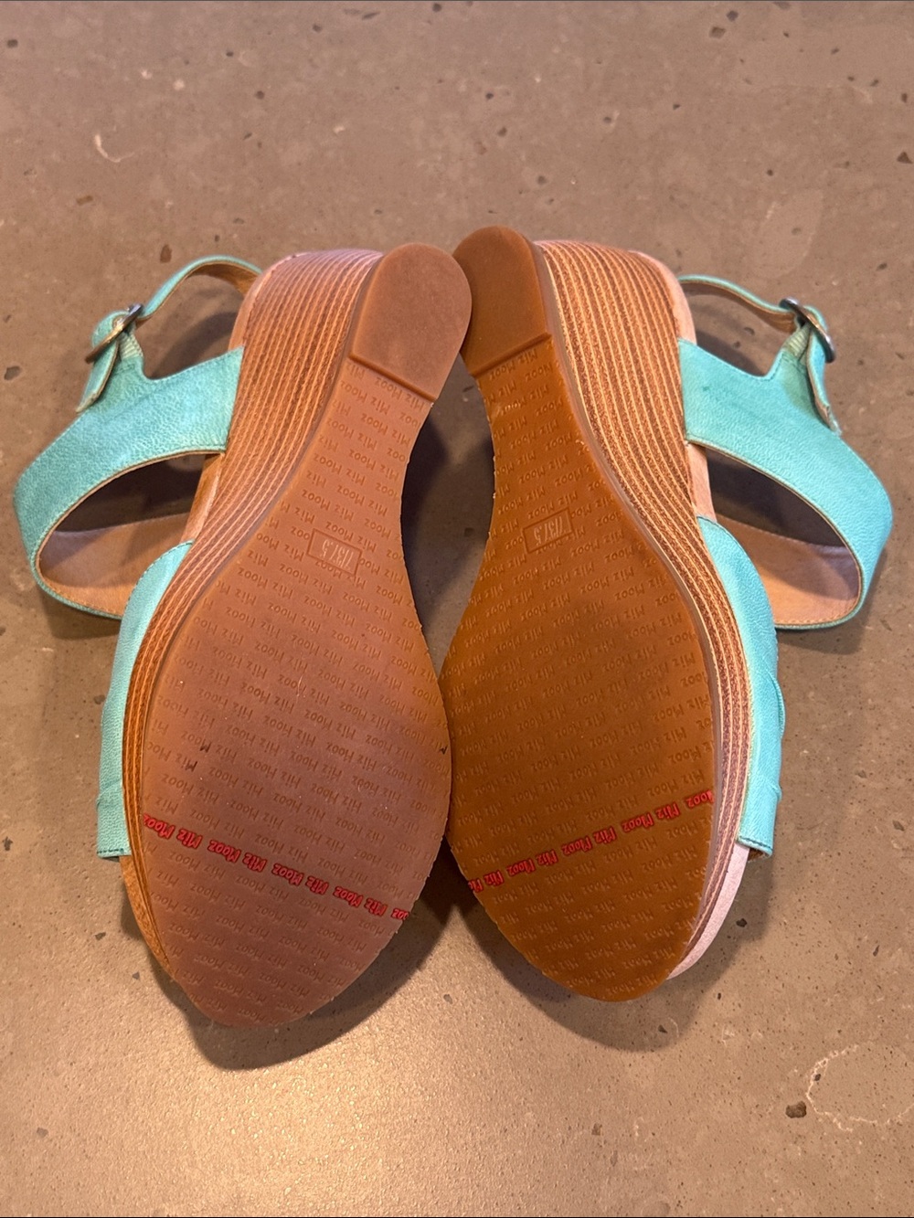 Miz Mooz Ruthy Wedge Wedge Sandal in Sky - Picture 4 of 8